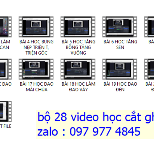 BỘ 28 VIDEO HỌC CÁT GHÉP